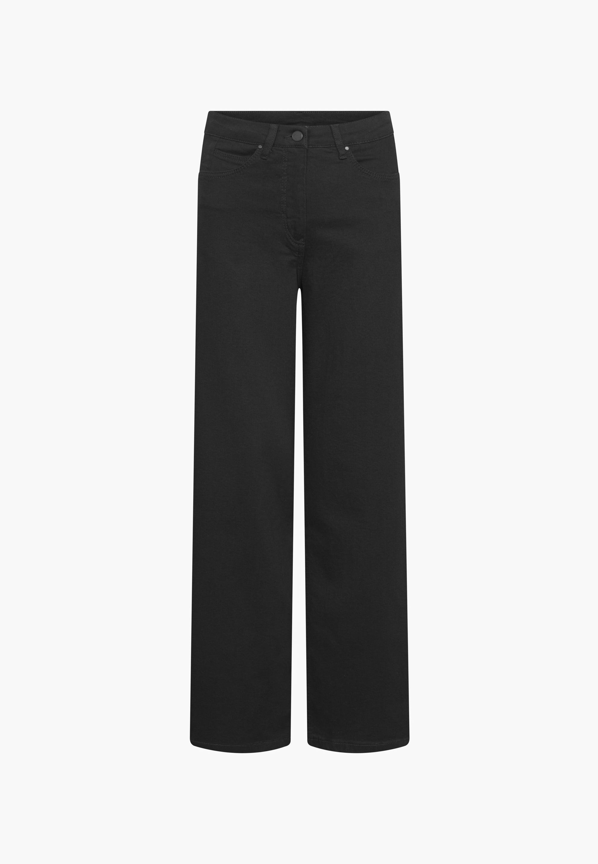 LAURIE Carol Loose - Medium Length Trousers LOOSE 99900 Black Denim