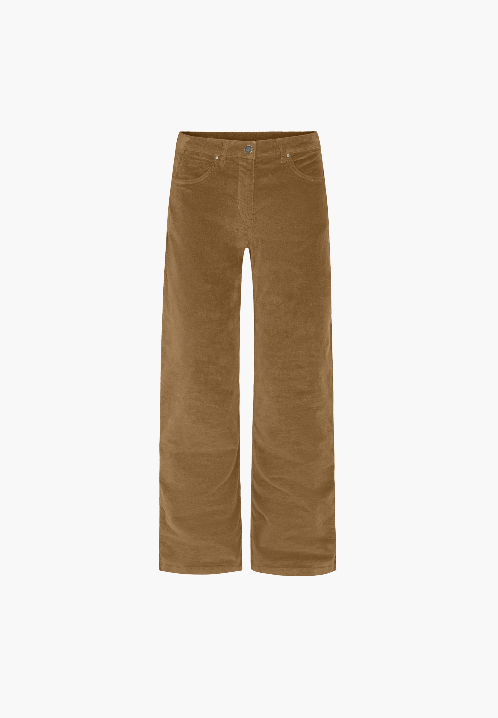 LAURIE  Carol Loose Fløyel - Medium Length Trousers LOOSE 80100 Peanut