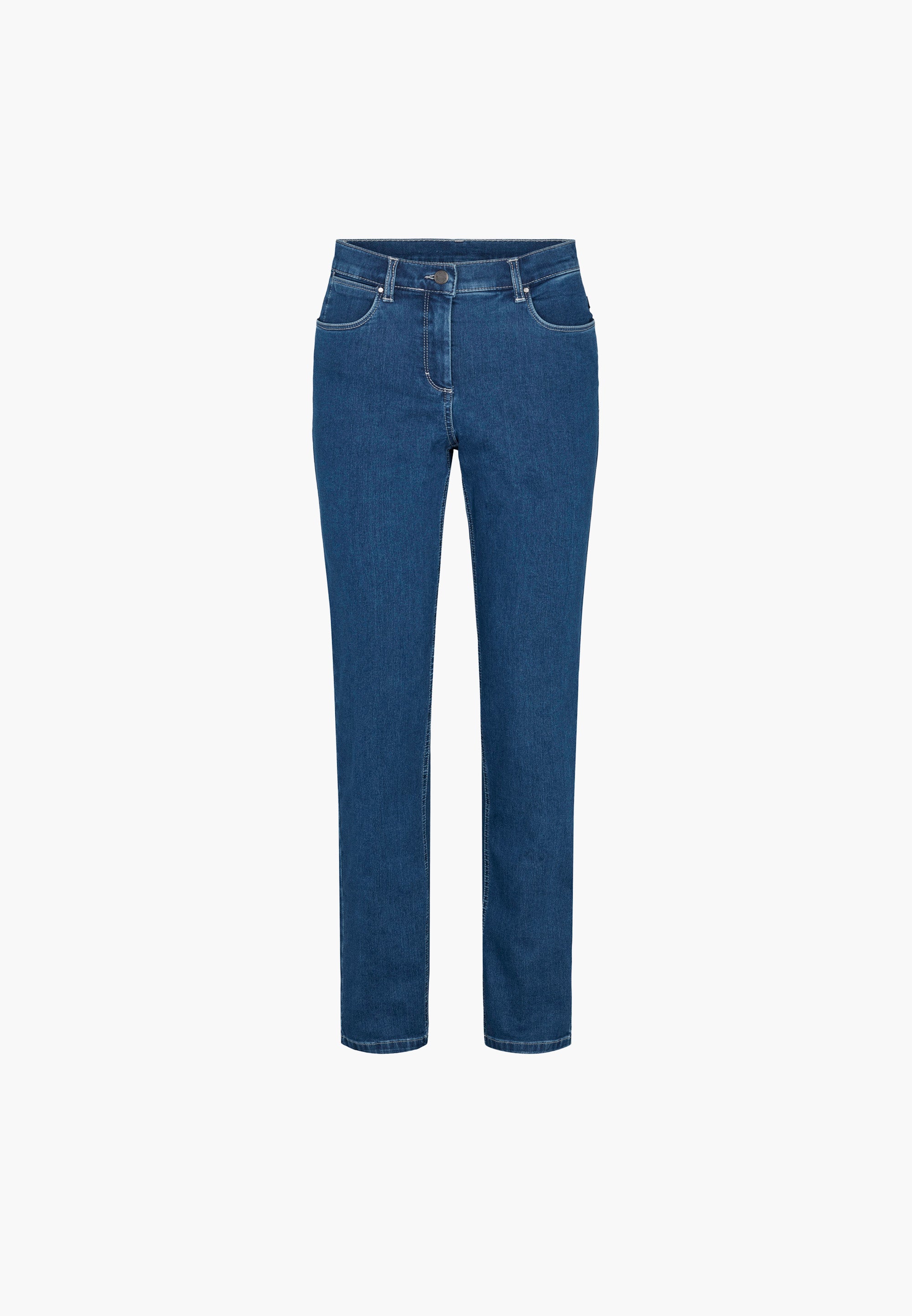LAURIE  Charlotte Regular - Medium Length Trousers REGULAR 49401 Blue Denim