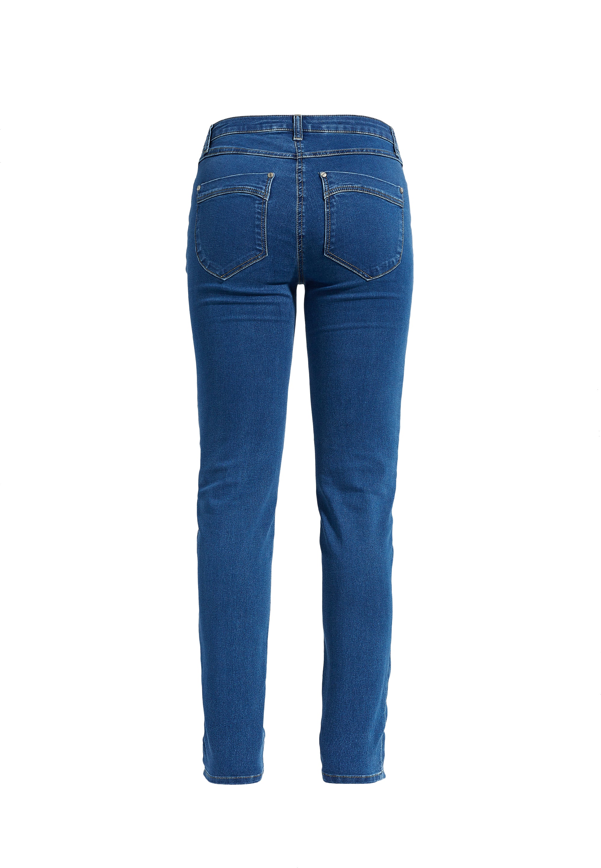 LAURIE  Charlotte Regular - Medium Length Trousers REGULAR 43515 Medium Blue Denim