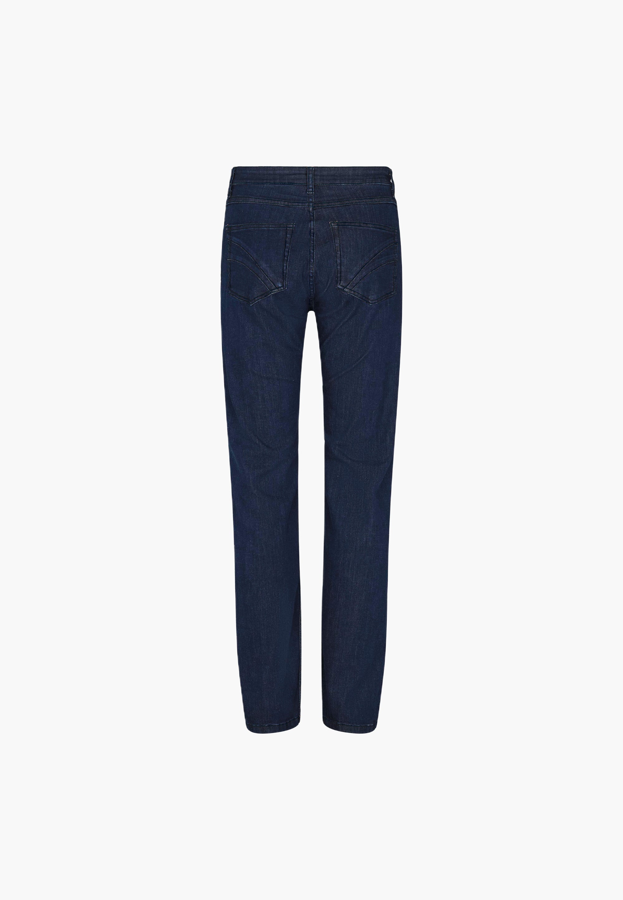 LAURIE  Charlotte Regular - Medium Length - Ecolabel Trousers REGULAR 49505 Dark Blue Denim