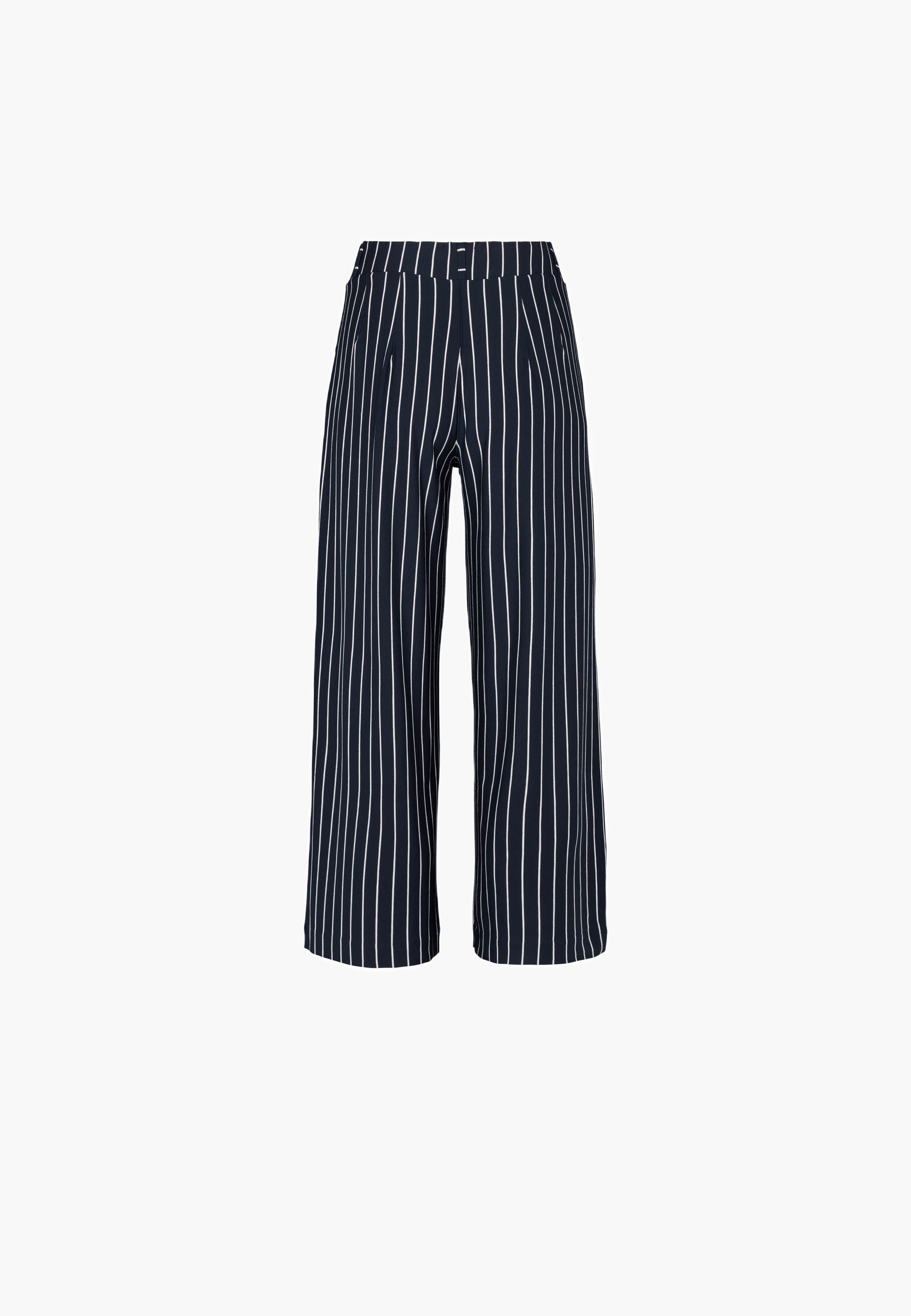 LAURIE Donna Loose Crop Trousers LOOSE 49222 Navy Stripe