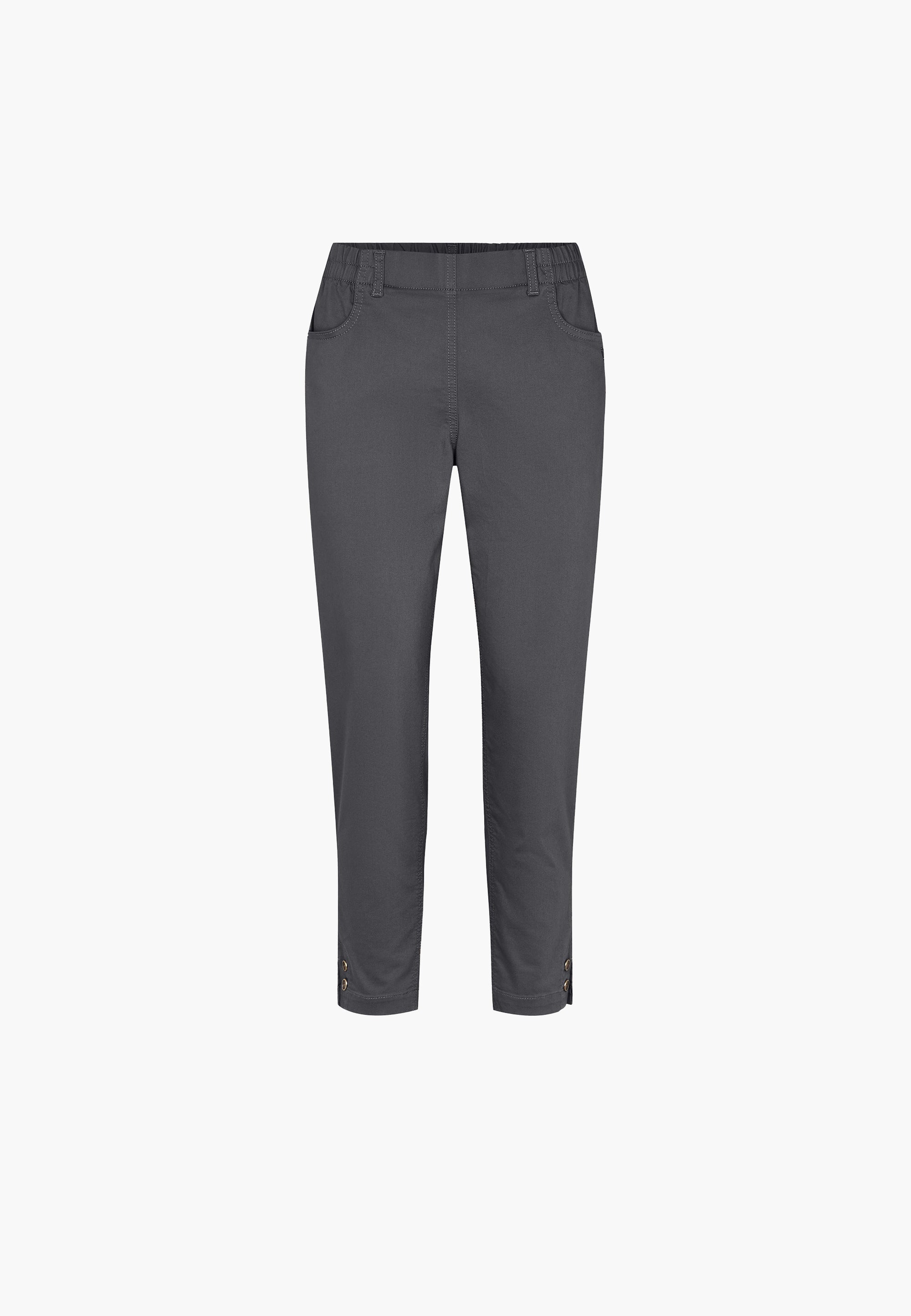 LAURIE Ellie Avslappet - Short Length Trousers RELAXED 97000 Anthracite