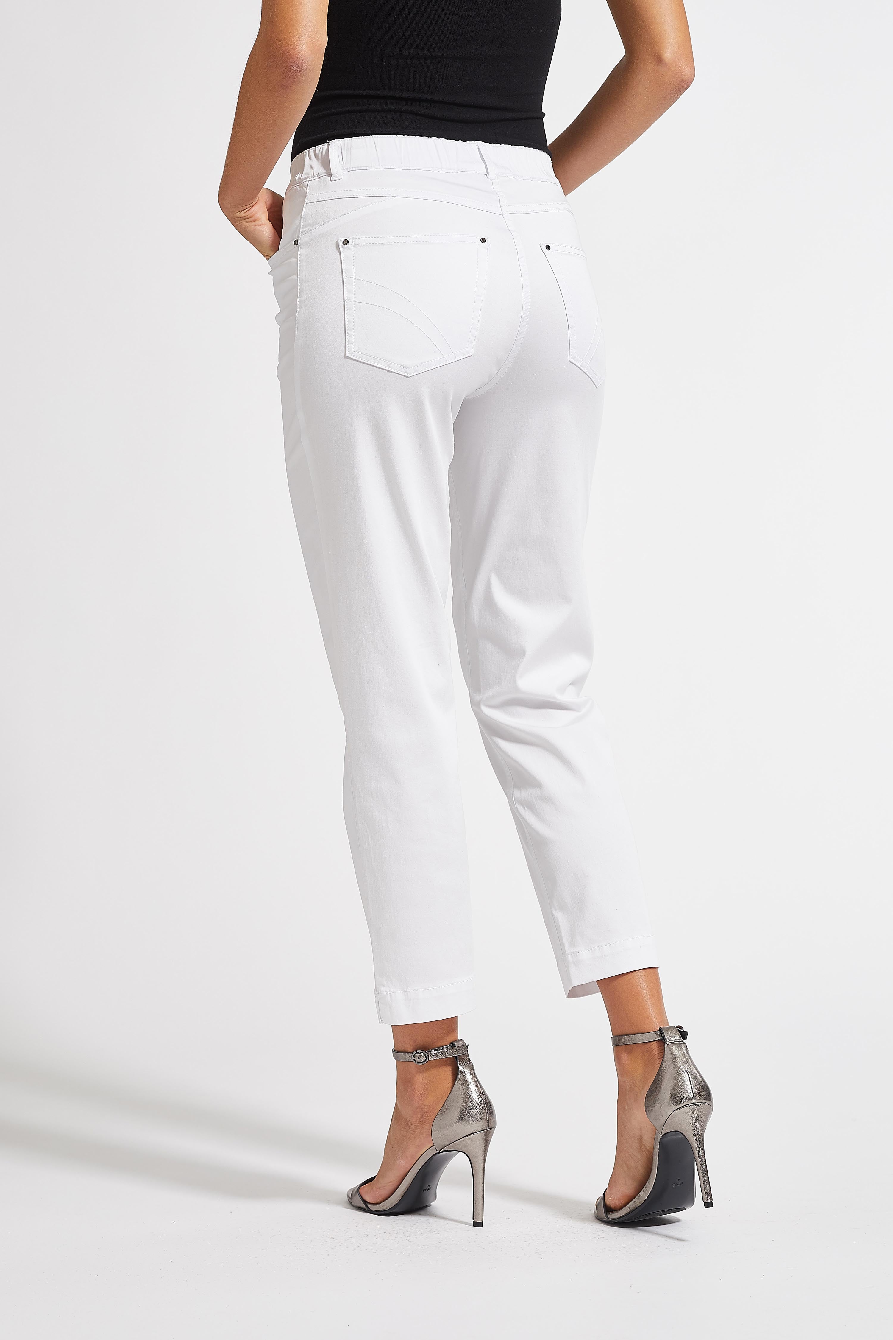 LAURIE  Hannah Regular Crop Trousers REGULAR 10122 White