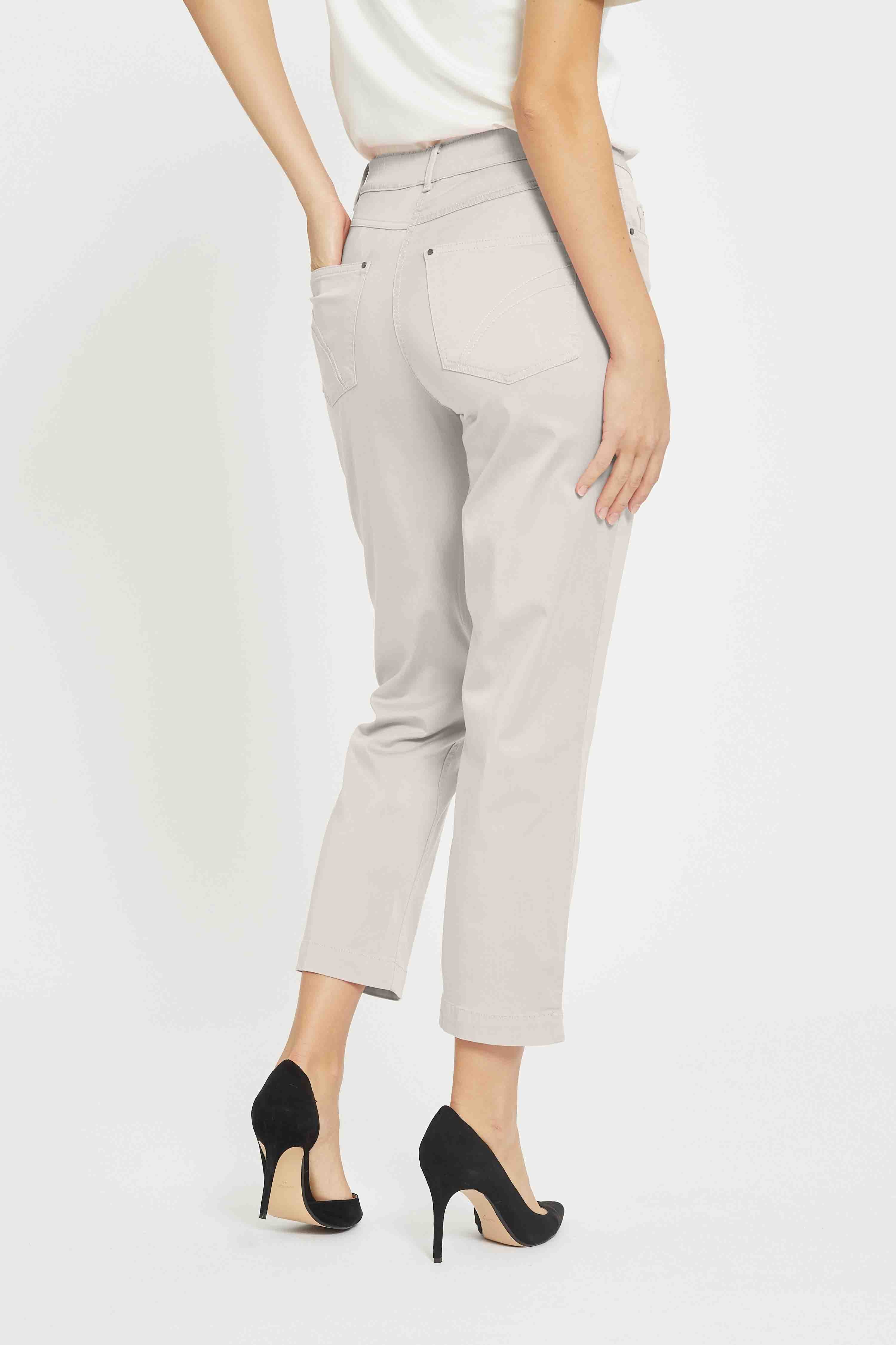 LAURIE  Hannah Regular Crop Trousers REGULAR 25102 Grey Sand