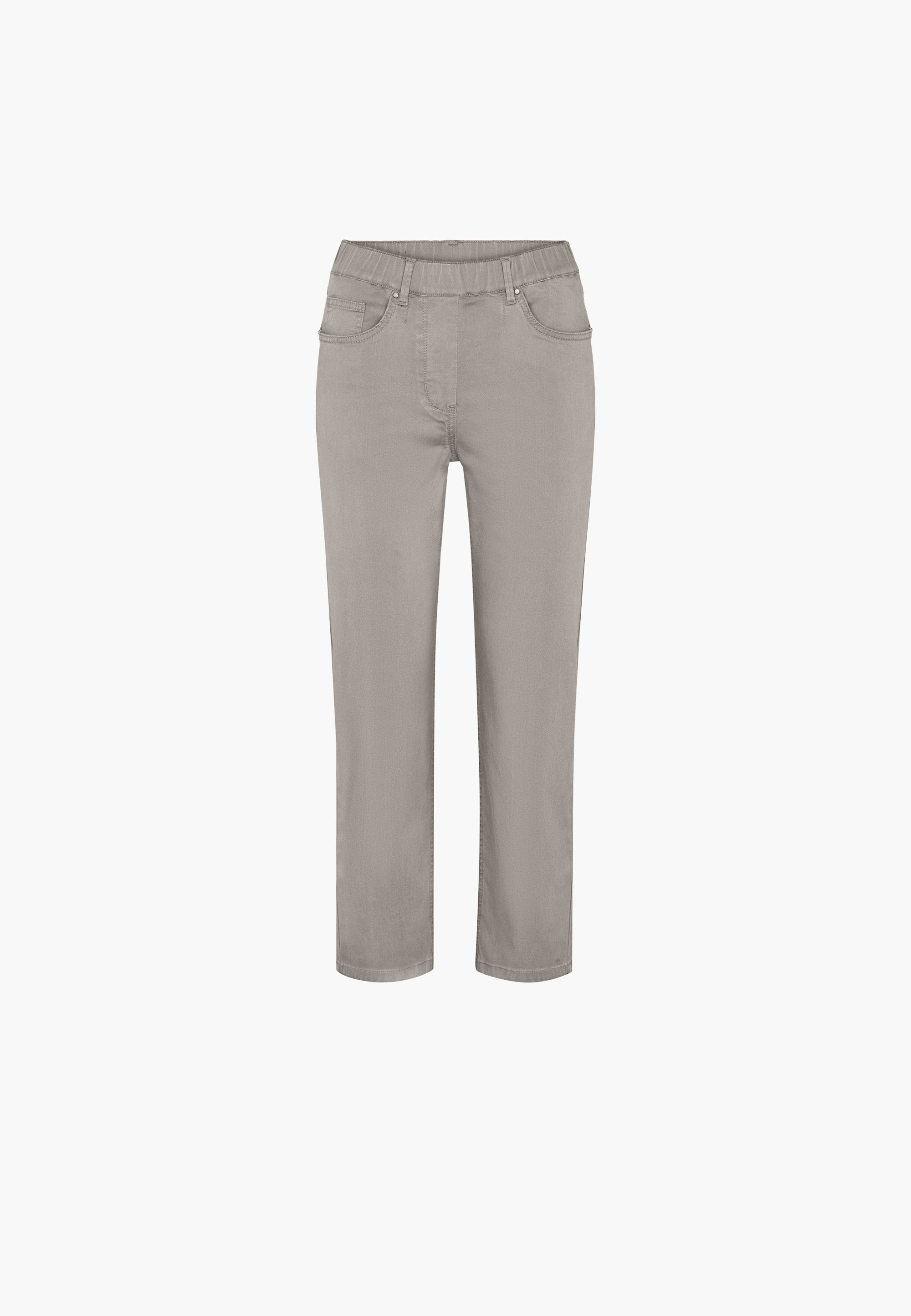 LAURIE Helen Straight Crop Trousers STRAIGHT 25102 Grey Sand