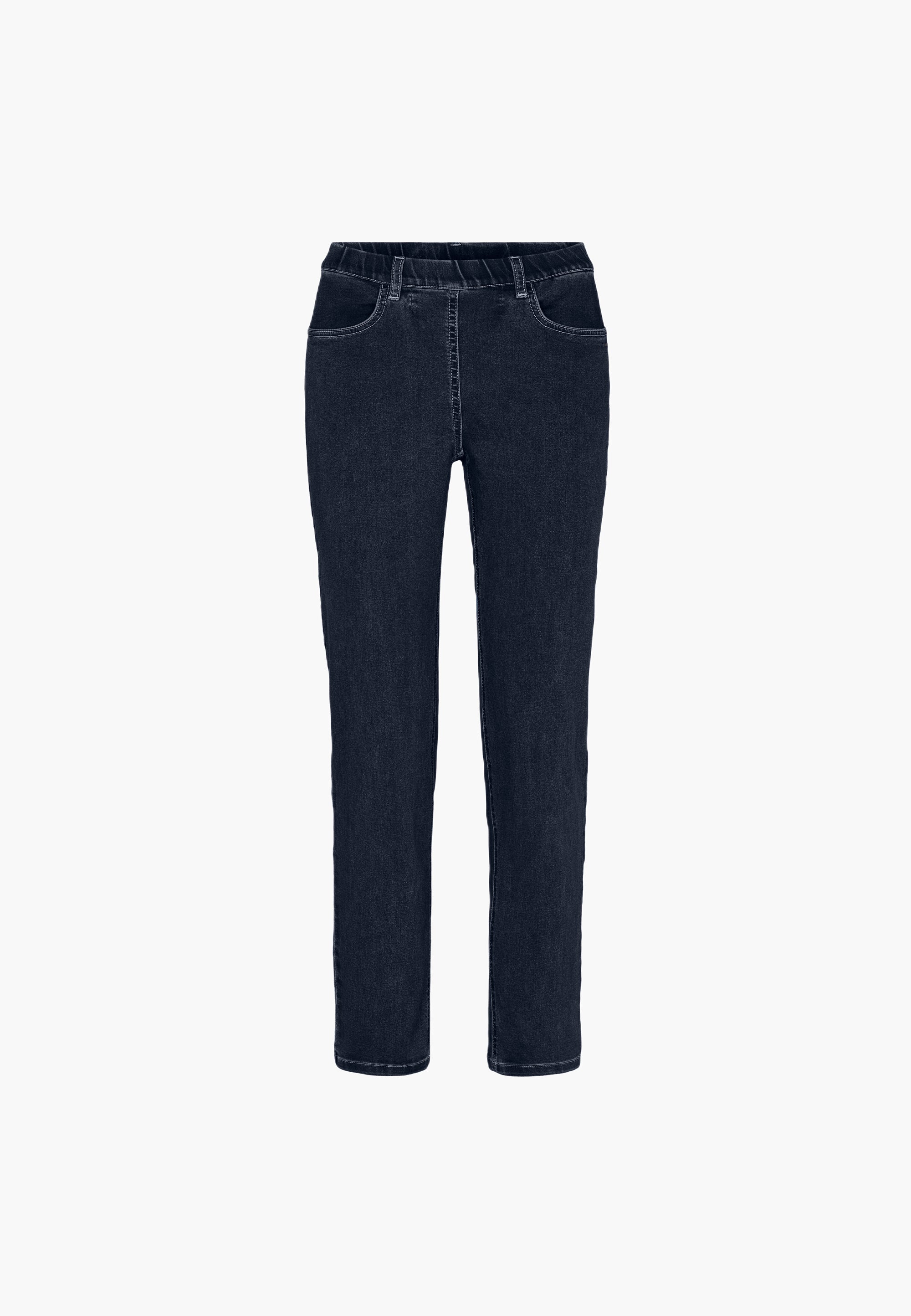 LAURIE  Kelly Regular - Medium Length Trousers REGULAR 49501 Dark Blue Denim