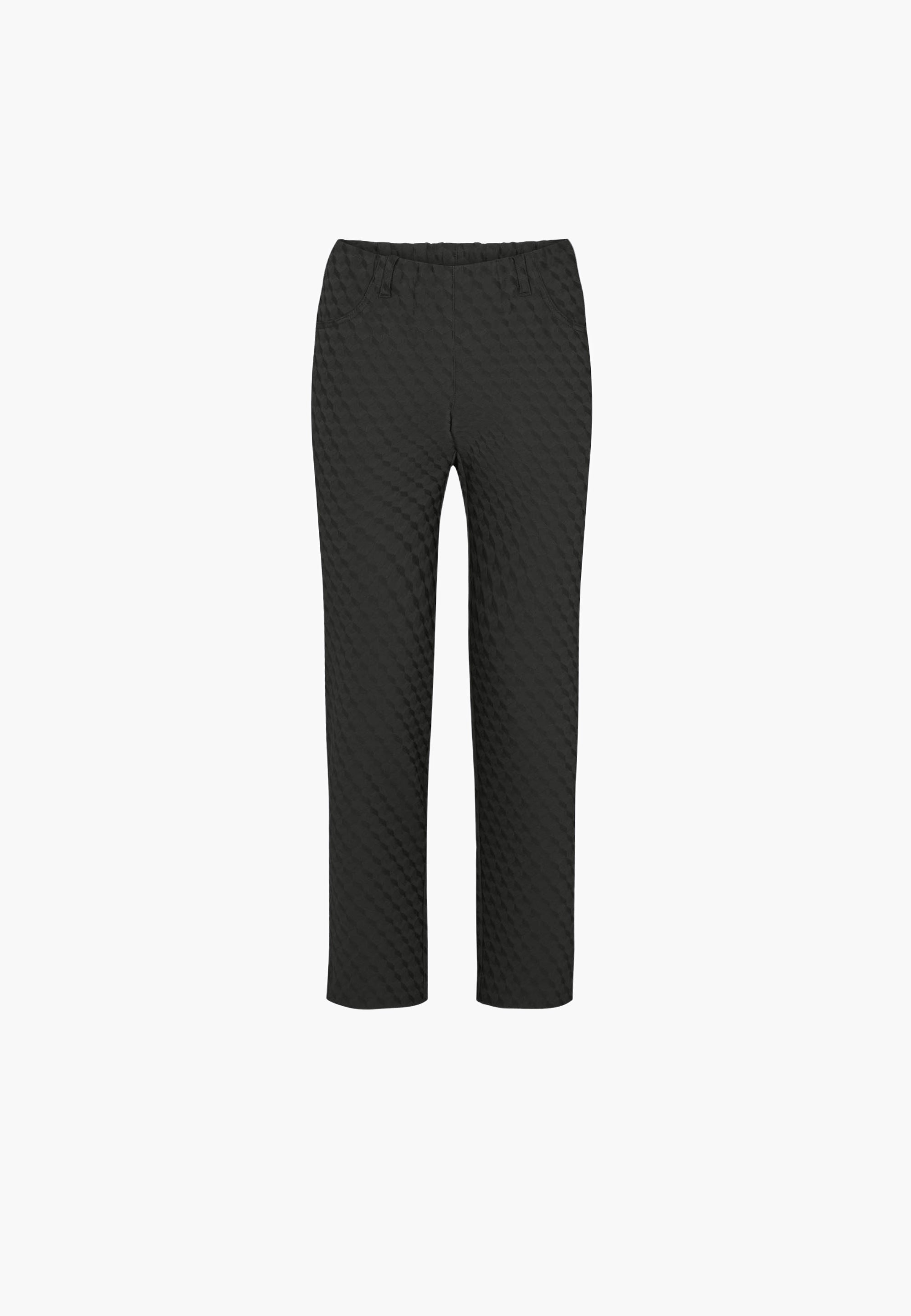 LAURIE Kelly Regular Short Length Trousers REGULAR 99603 Black Jacquard