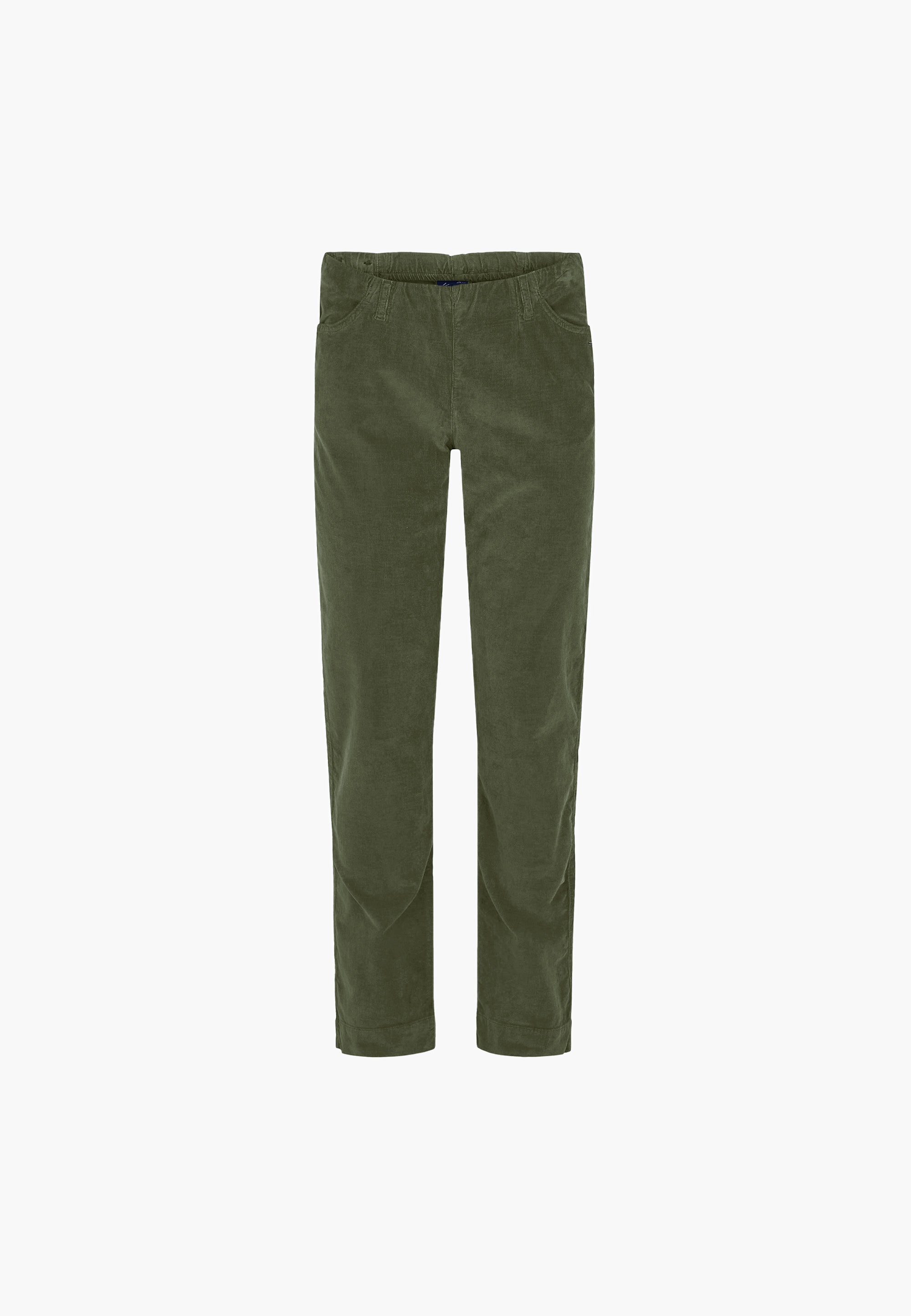 LAURIE  Kelly Regular fløyel - Medium Length Trousers REGULAR 55000 Dried Olive