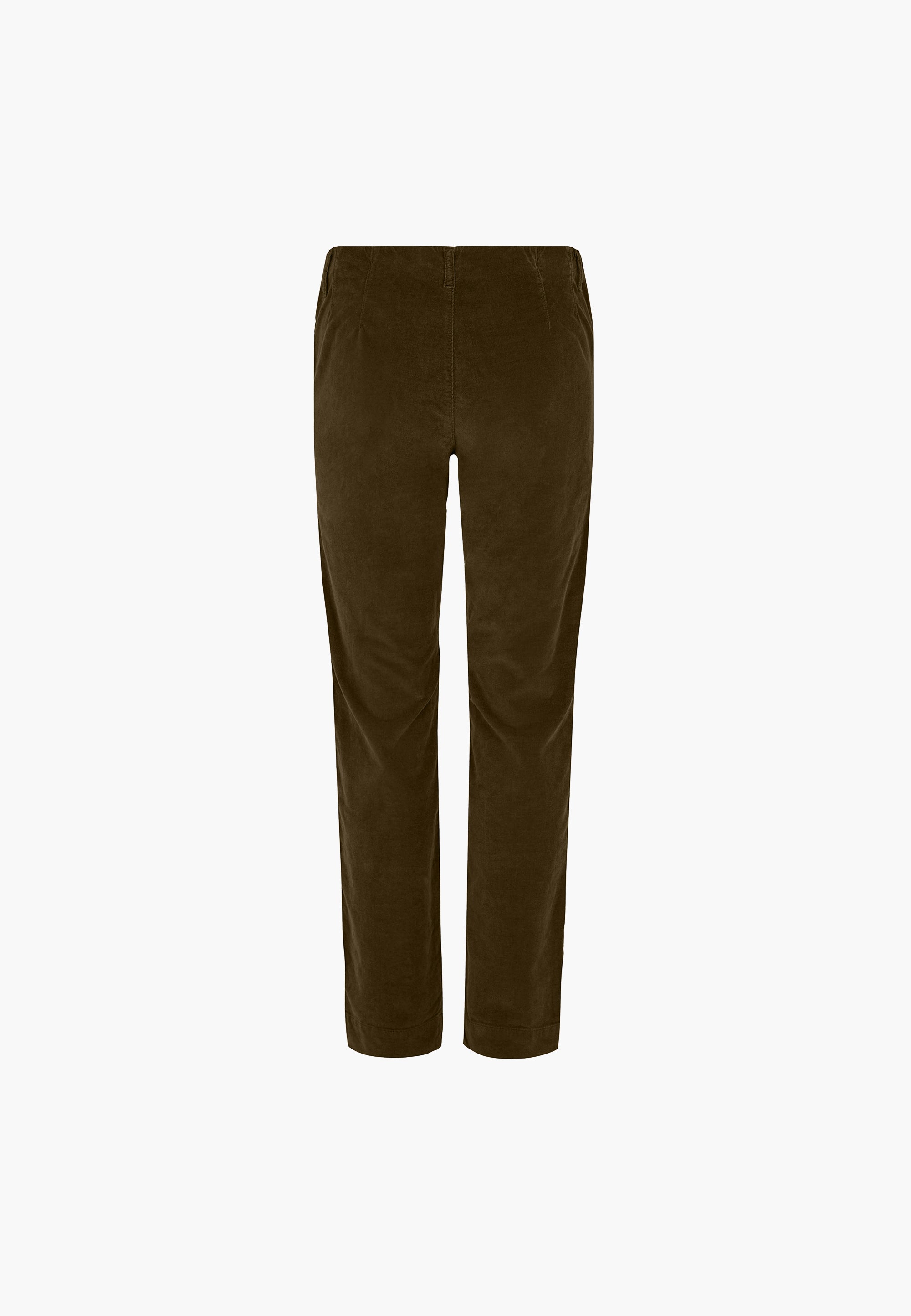 LAURIE  Kelly Regular fløyel - Medium Length Trousers REGULAR 58900 Dark Olive