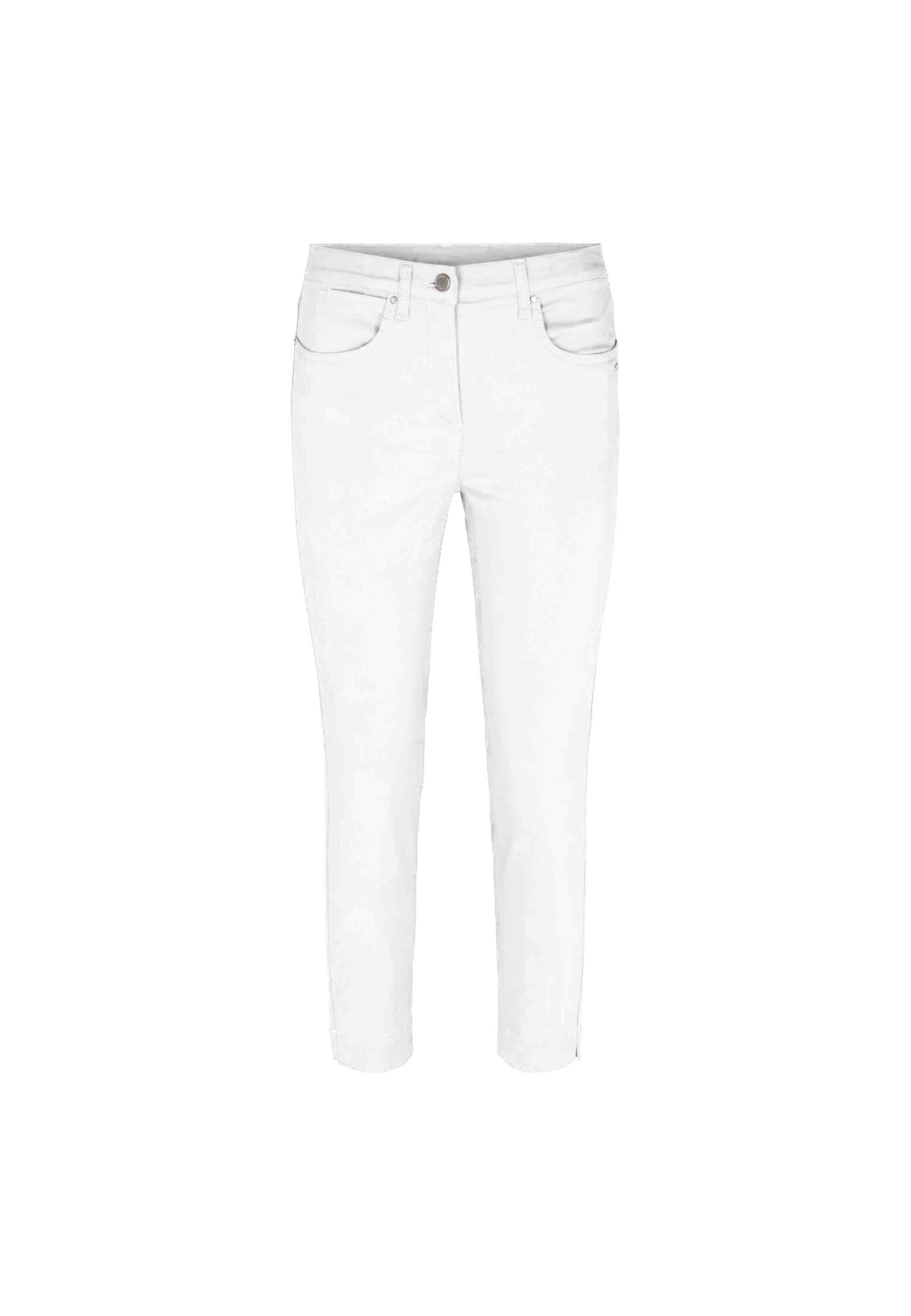 LAURIE  Laura Crop Slim Trousers SLIM 10100 White