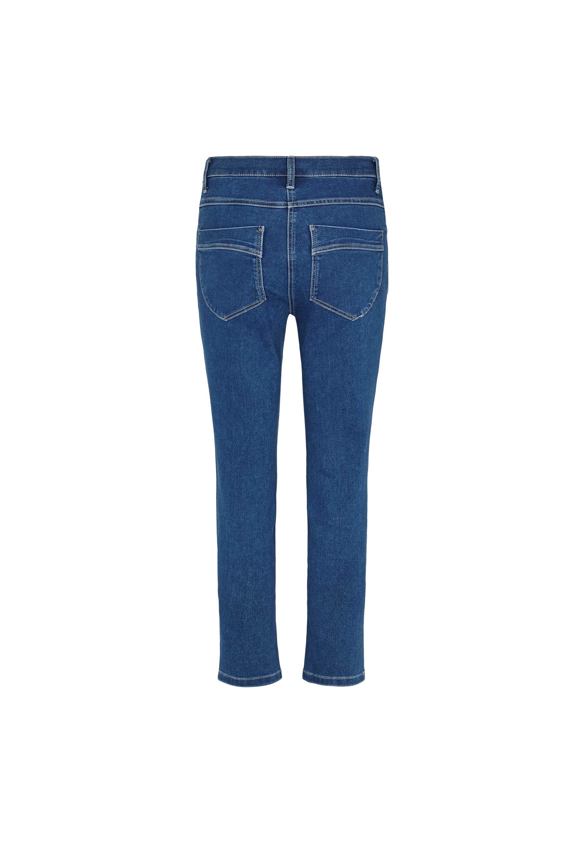 LAURIE Laura Slim Crop Trousers SLIM 43515 Medium Blue Denim