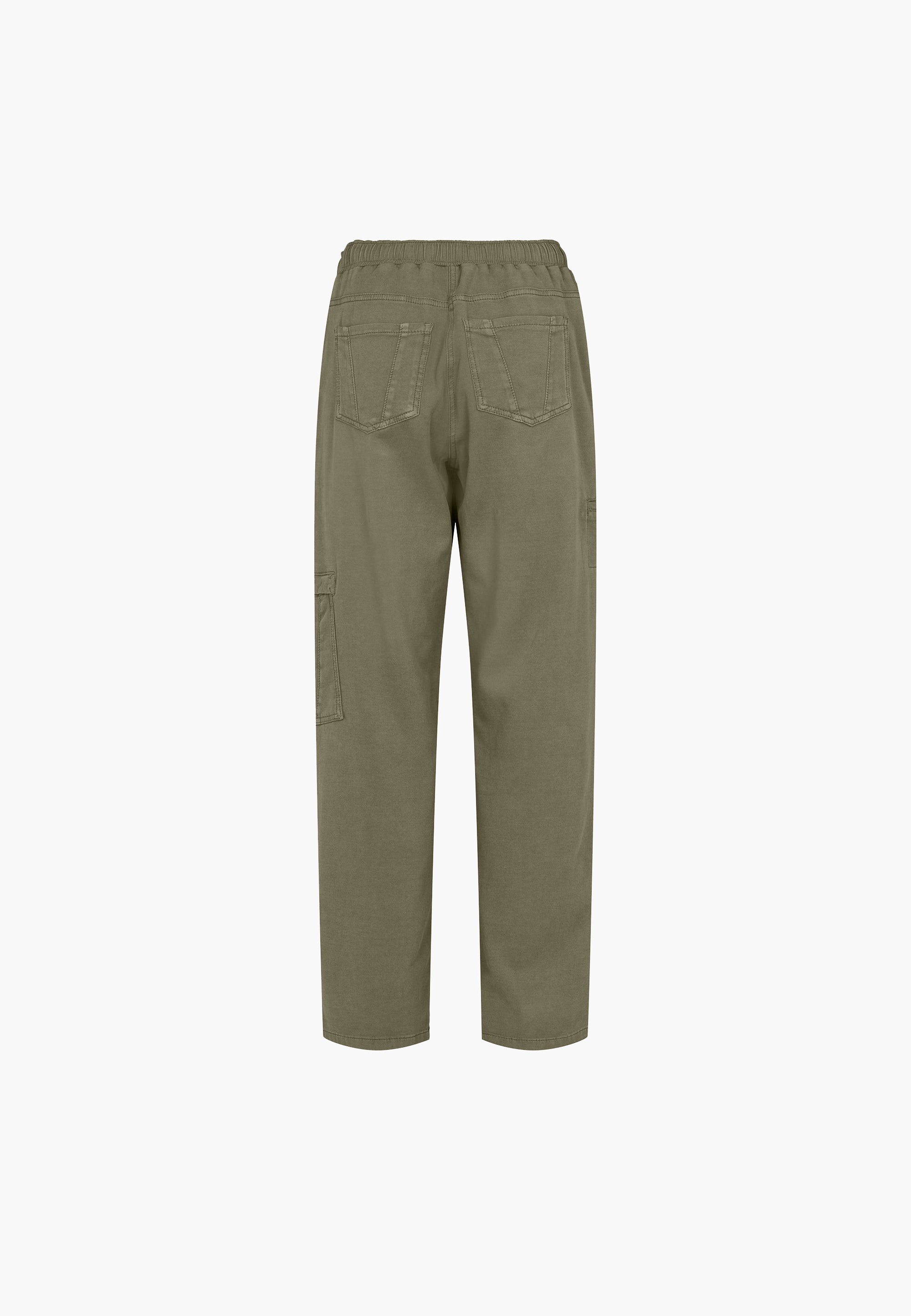 LAURIE  Ofelia Cargo Relaxed - Medium Length Trousers RELAXED 55000 Dried Olive