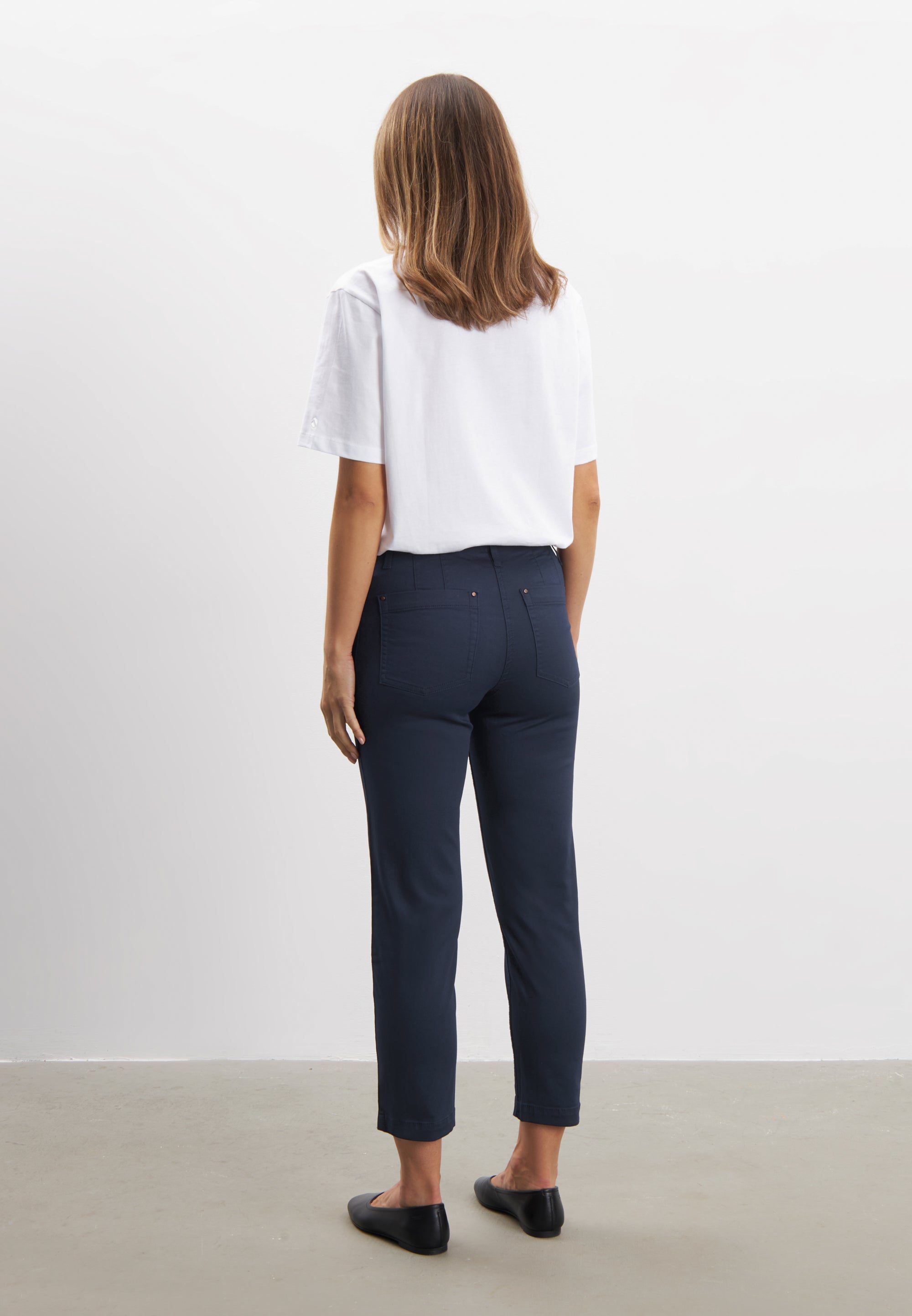 LAURIE Piper Regular Crop Trousers REGULAR 49000 Navy