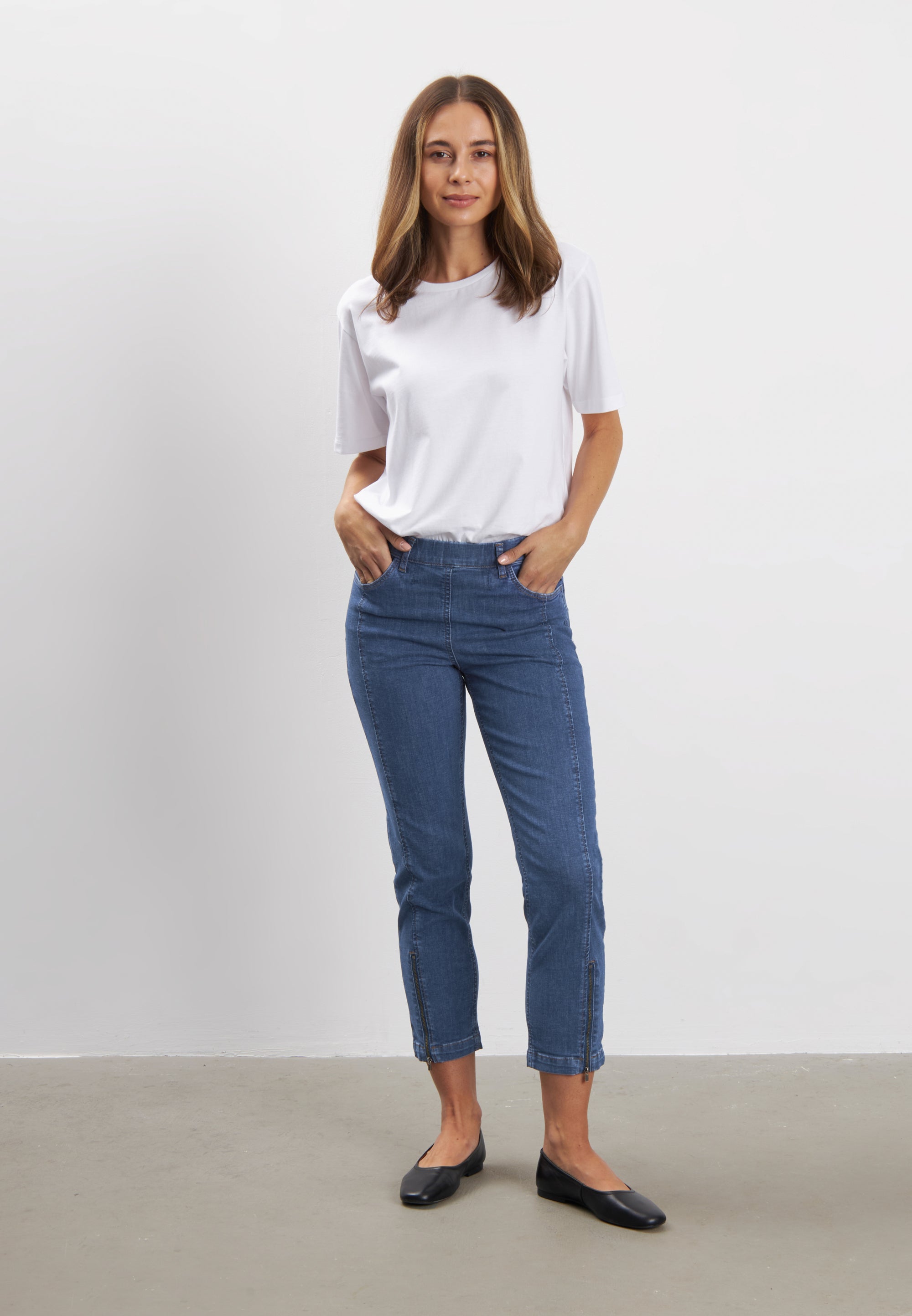 LAURIE Piper Regular Cropped Regular 49401 Blue Denim