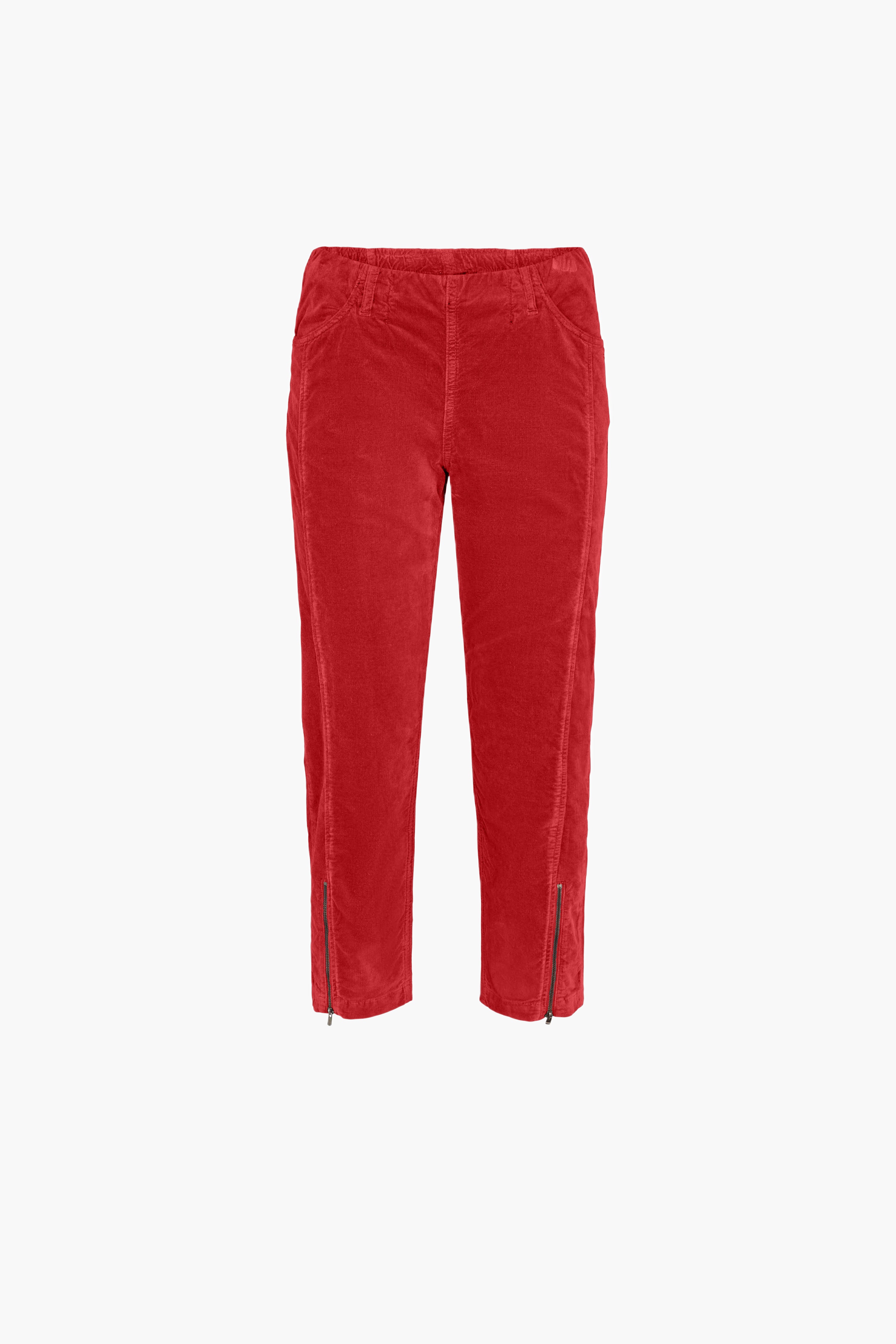 LAURIE  Piper Regular Fløyel Crop Trousers REGULAR 65000 Chili