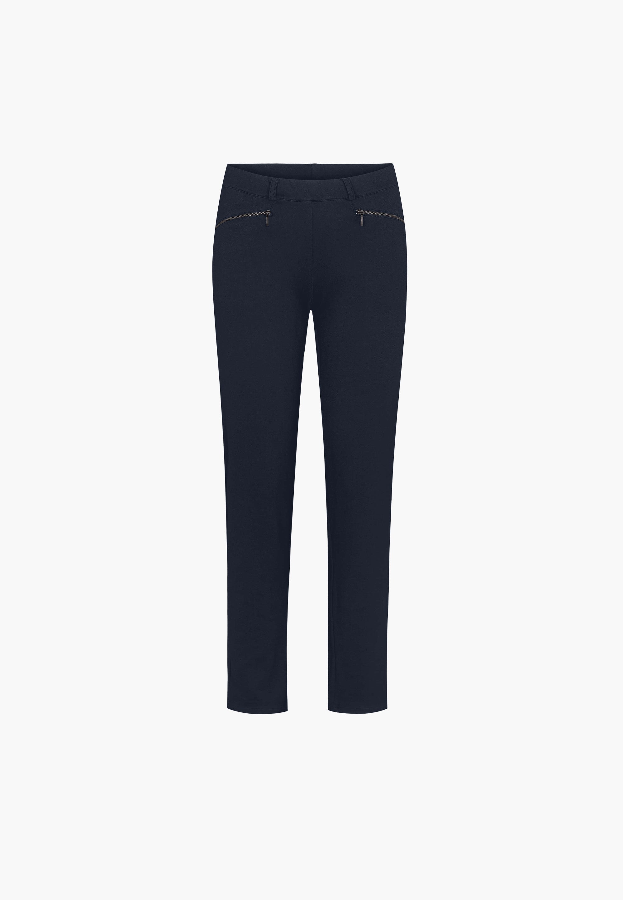 LAURIE  Rylie Regular - Medium Length Trousers REGULAR 49103 Navy brushed